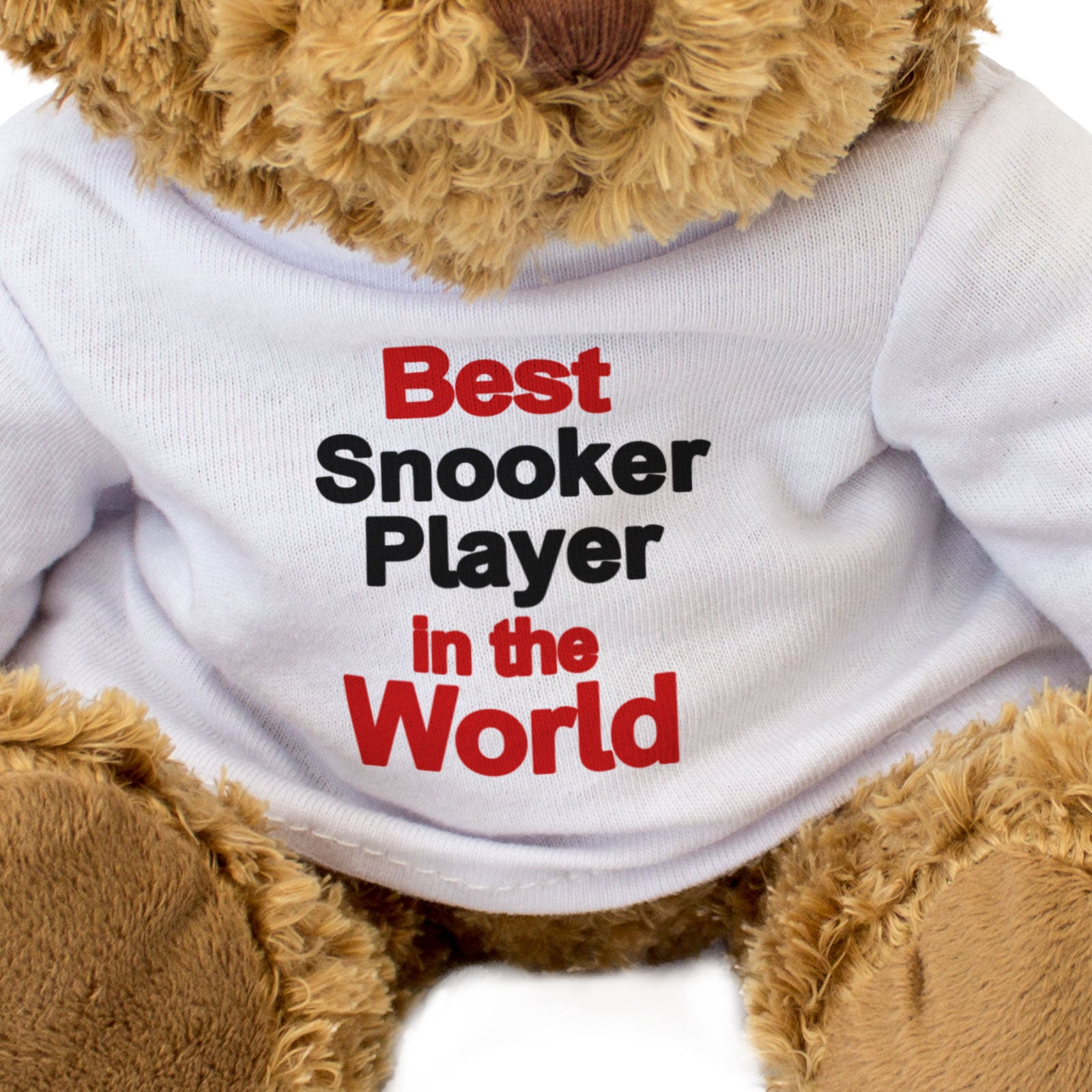 BEST SNOOKER PLAYER IN THE WORLD - Teddy Bear - Cute - Funny Gift Present