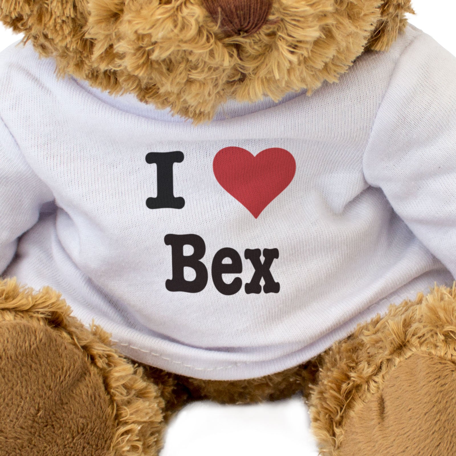 I LOVE BEX - Teddy Bear - Cute Cuddly Soft Adorable - Gift Present