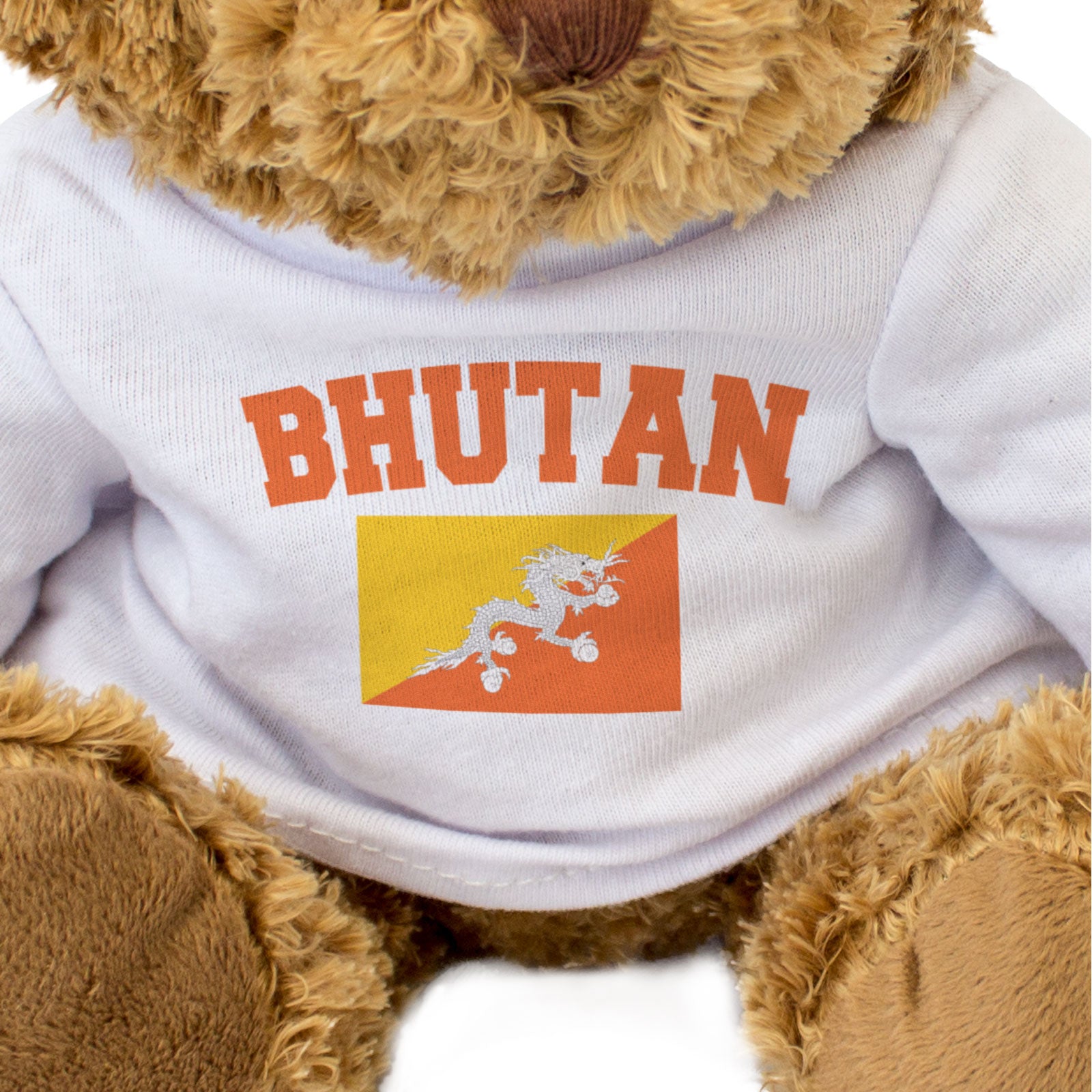 BHUTAN + FLAG - Teddy Bear - Cute Soft - Funny Bhutanese Souvenir Gift Present