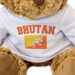 BHUTAN + FLAG - Teddy Bear - Cute Soft - Funny Bhutanese Souvenir Gift Present