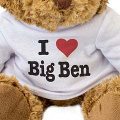 I LOVE BIG BEN - Teddy Bear - Cute Cuddly Soft Adorable - London UK Gift Present