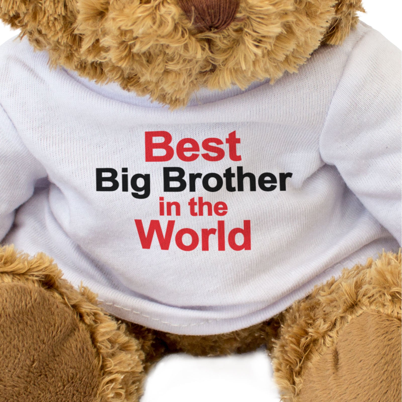 BEST BIG BROTHER IN THE WORLD - Teddy Bear - Cute Soft Funny Gift Present