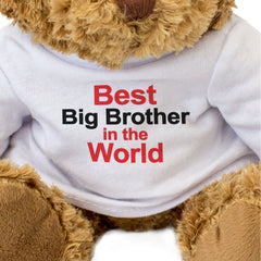 BEST BIG BROTHER IN THE WORLD - Teddy Bear - Cute Soft Funny Gift Present