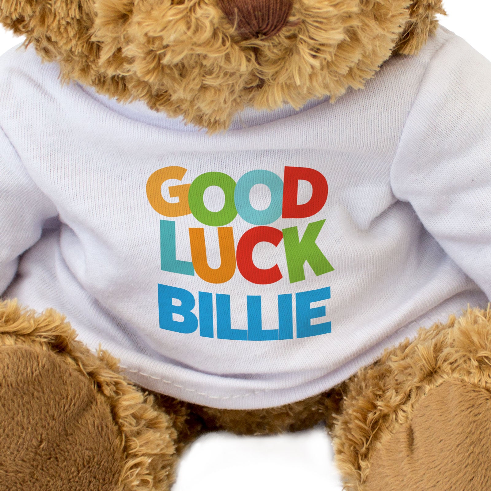 GOOD LUCK BILLIE - Teddy Bear - Cute Cuddly Soft Adorable - Funny Gift Present
