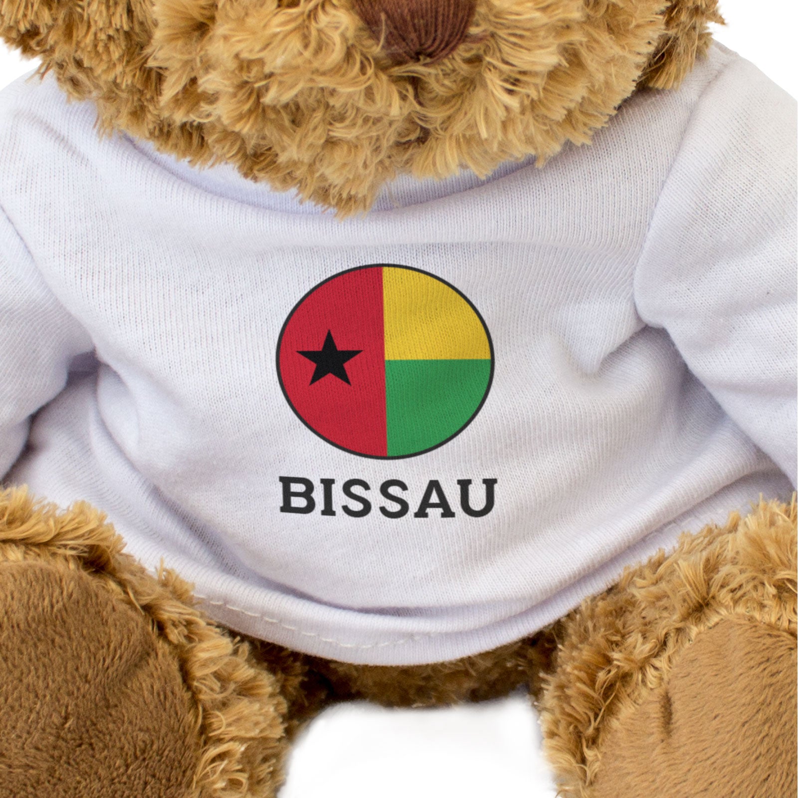 BISSAU (GUINEA-BISSAU FLAG ROUNDEL) - Teddy Bear - Cute - Funny Gift Present