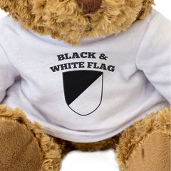 BLACK & WHITE FLAG - Teddy Bear - Cute Cuddly Soft - Motorsport Gift Present