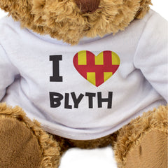I LOVE BLYTH (NORTHUMBERLAND FLAG) - Teddy Bear - Cute - Funny Gift Present