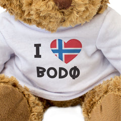 I LOVE BODØ (NORWAY FLAG) - Teddy Bear - Cute Cuddly Soft - Gift Present