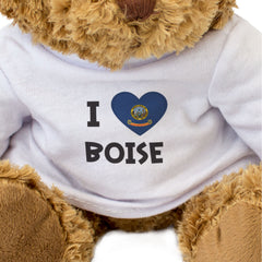 I LOVE BOISE (IDAHO FLAG) - Teddy Bear - Cute Cuddly - Gift Present