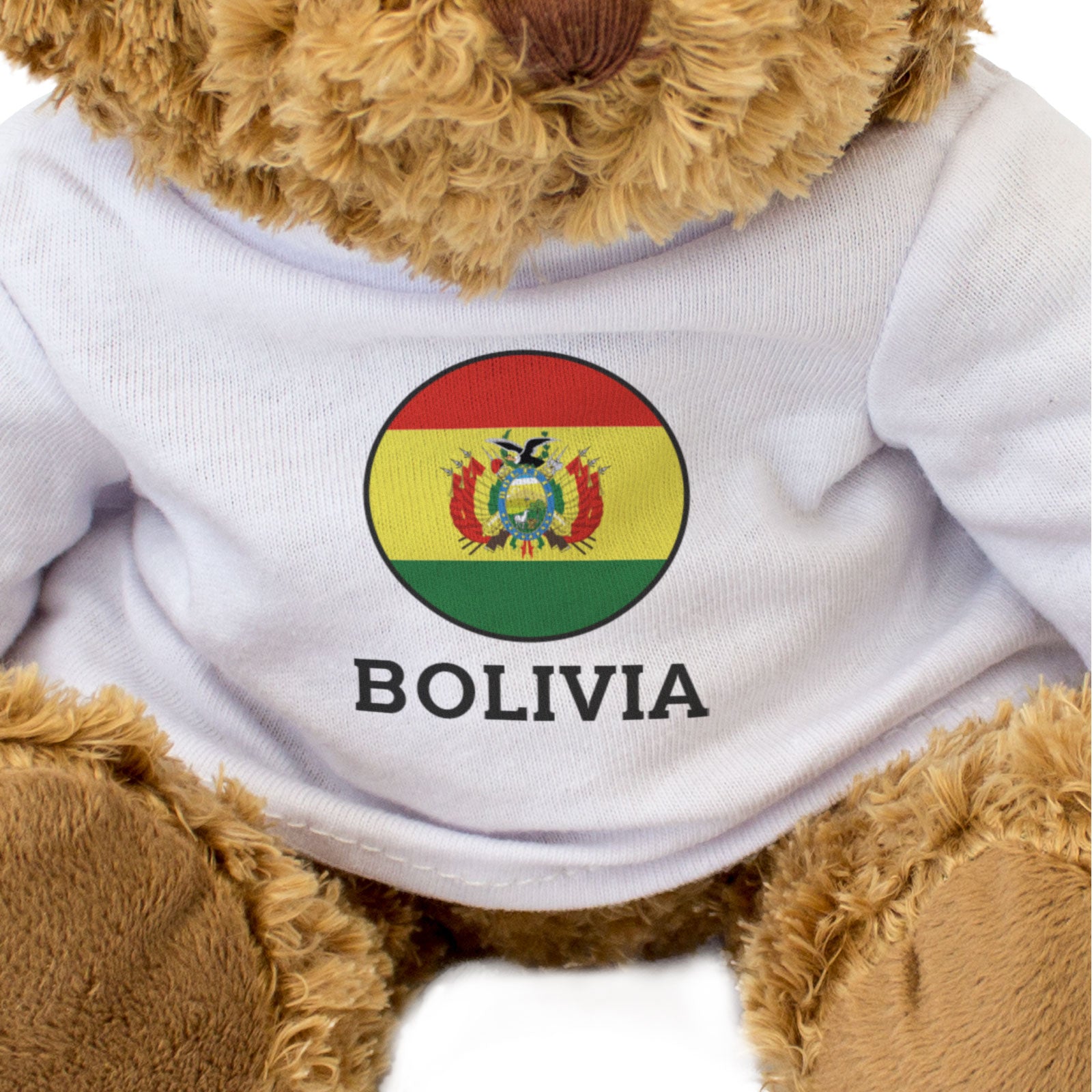 BOLIVIA FLAG ROUNDEL - Teddy Bear - Cute Cuddly Soft - Bolivian Gift Present