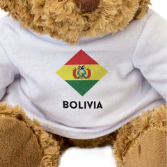 BOLIVIA FLAG DIAMOND - Teddy Bear - Cute Funny Bolivian Souvenir Gift Present
