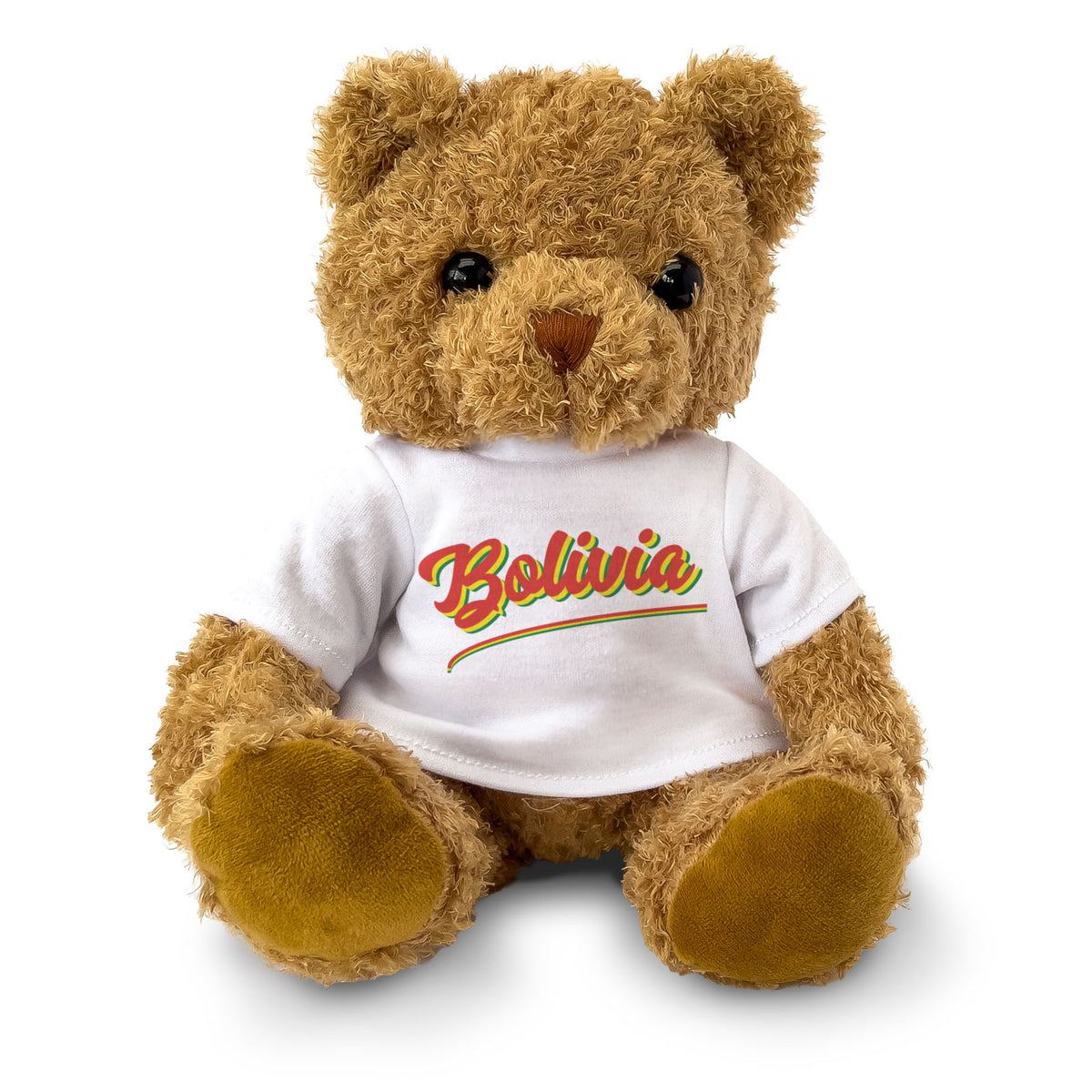 BOLIVIA (SCRIPT) - Teddy Bear - Cute Soft - Funny Bolivian Souvenir Gift Present