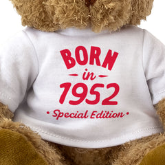 BORN IN 1952 (SPECIAL EDITION) - Teddy Bear - Cute Funny - Birthday Gift Present