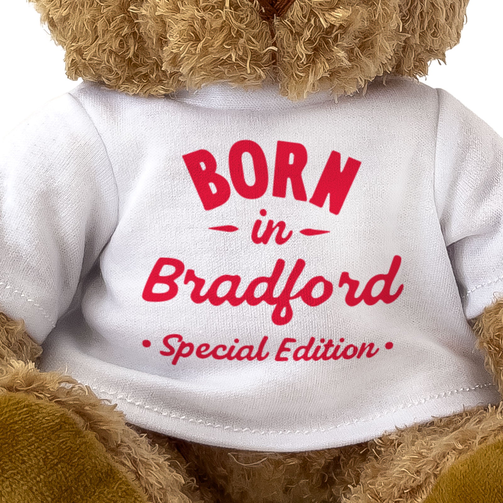 BORN IN BRADFORD (SPECIAL EDITION) - Teddy Bear - Cute Cuddly - Gift Present