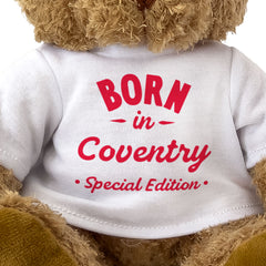 BORN IN COVENTRY (SPECIAL EDITION) - Teddy Bear - Cute - Midlands Gift Present