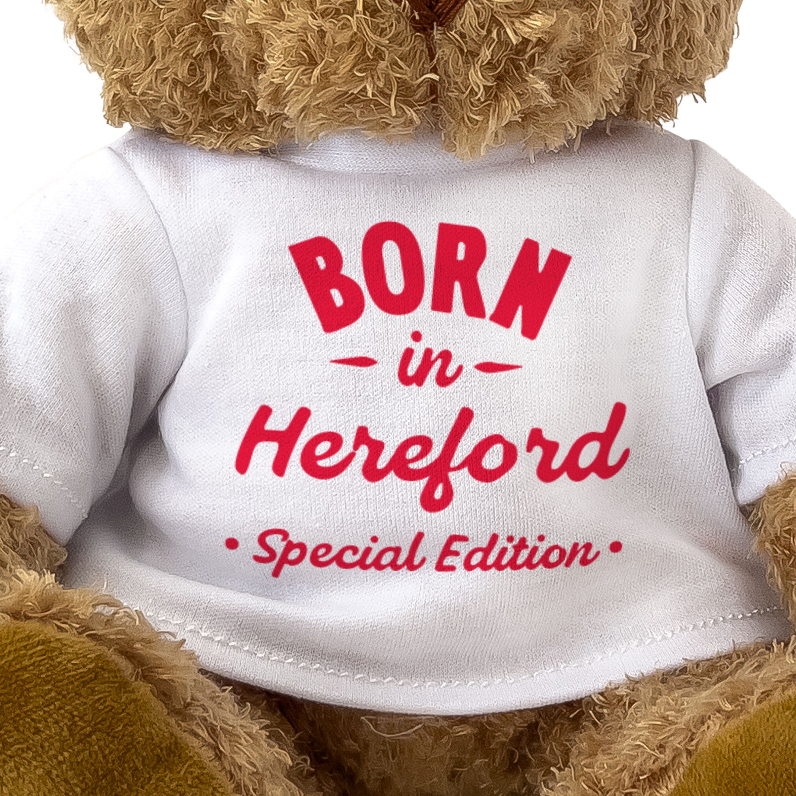 BORN IN HEREFORD (SPECIAL EDITION) - Teddy Bear - Cute Cuddly - Gift Present