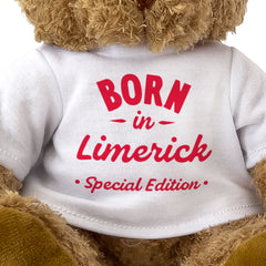 BORN IN LIMERICK (SPECIAL EDITION) - Teddy Bear - Cute - Ireland Gift Present