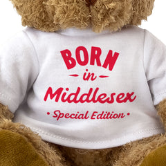 BORN IN MIDDLESEX (SPECIAL EDITION) - Teddy Bear - Cute - Gift Present