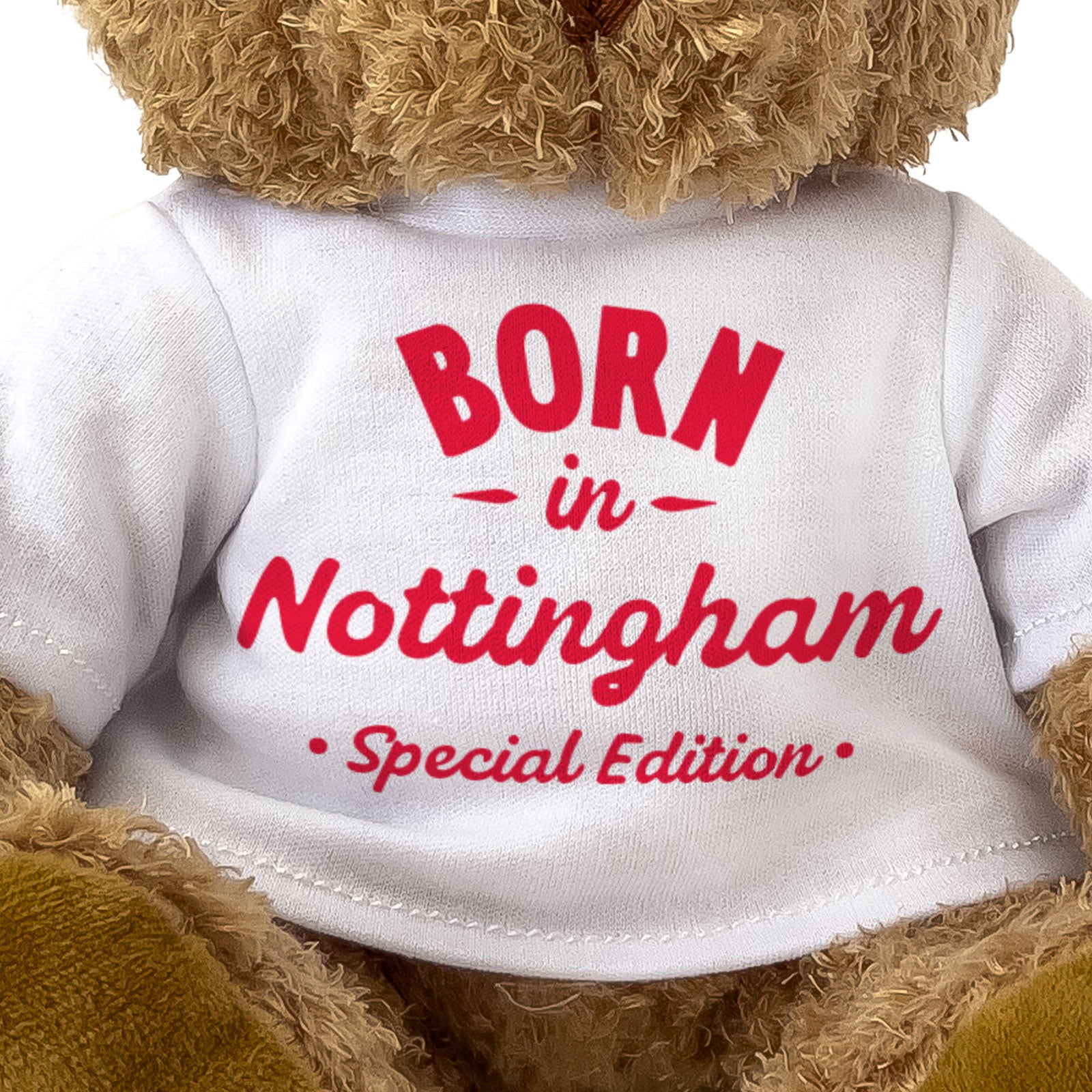 BORN IN NOTTINGHAM (SPECIAL EDITION) - Teddy Bear - Cute Cuddly - Gift Present