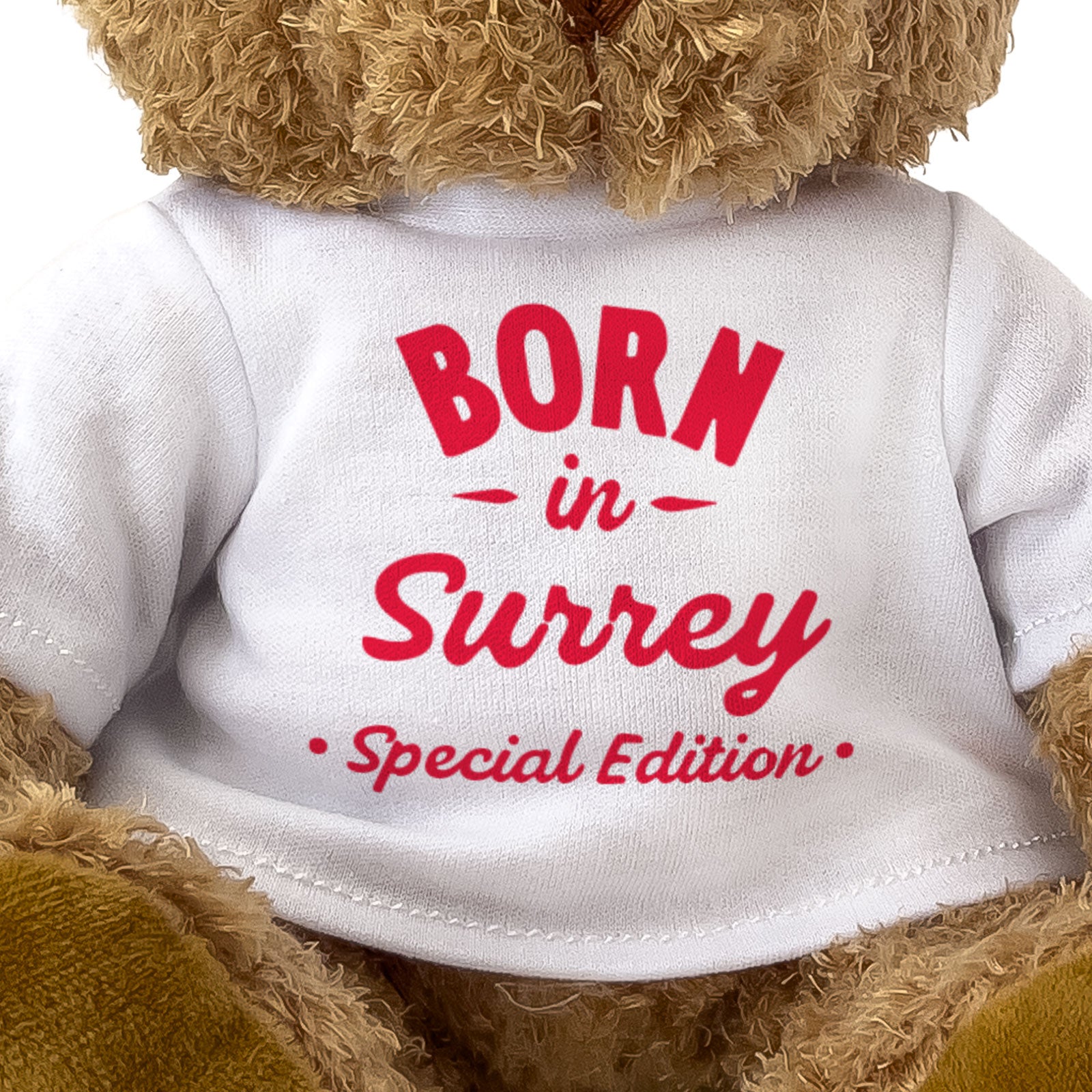 BORN IN SURREY (SPECIAL EDITION) - Teddy Bear - Cute Cuddly - Gift Present