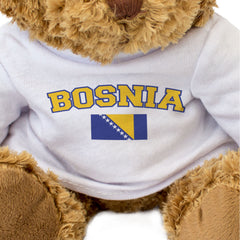 BOSNIA + FLAG - Teddy Bear - Cute Funny Soft - Bosnian Souvenir Gift Present