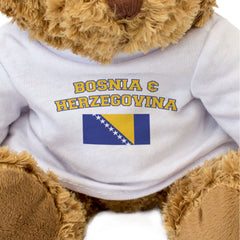 BOSNIA & HERZEGOVINA + FLAG - Teddy Bear - Funny - Bosnian Souvenir Gift Present