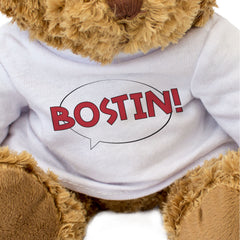 BOSTIN! - Teddy Bear - Cute Cuddly - Funny Black Country Midlands Gift Present