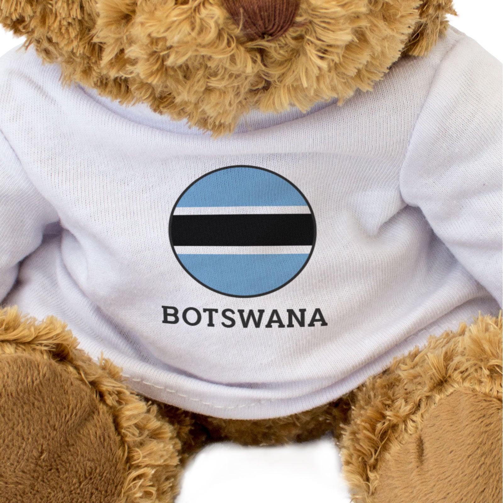 BOTSWANA FLAG ROUNDEL - Teddy Bear - Cute Cuddly Soft - Botswanan Gift Present