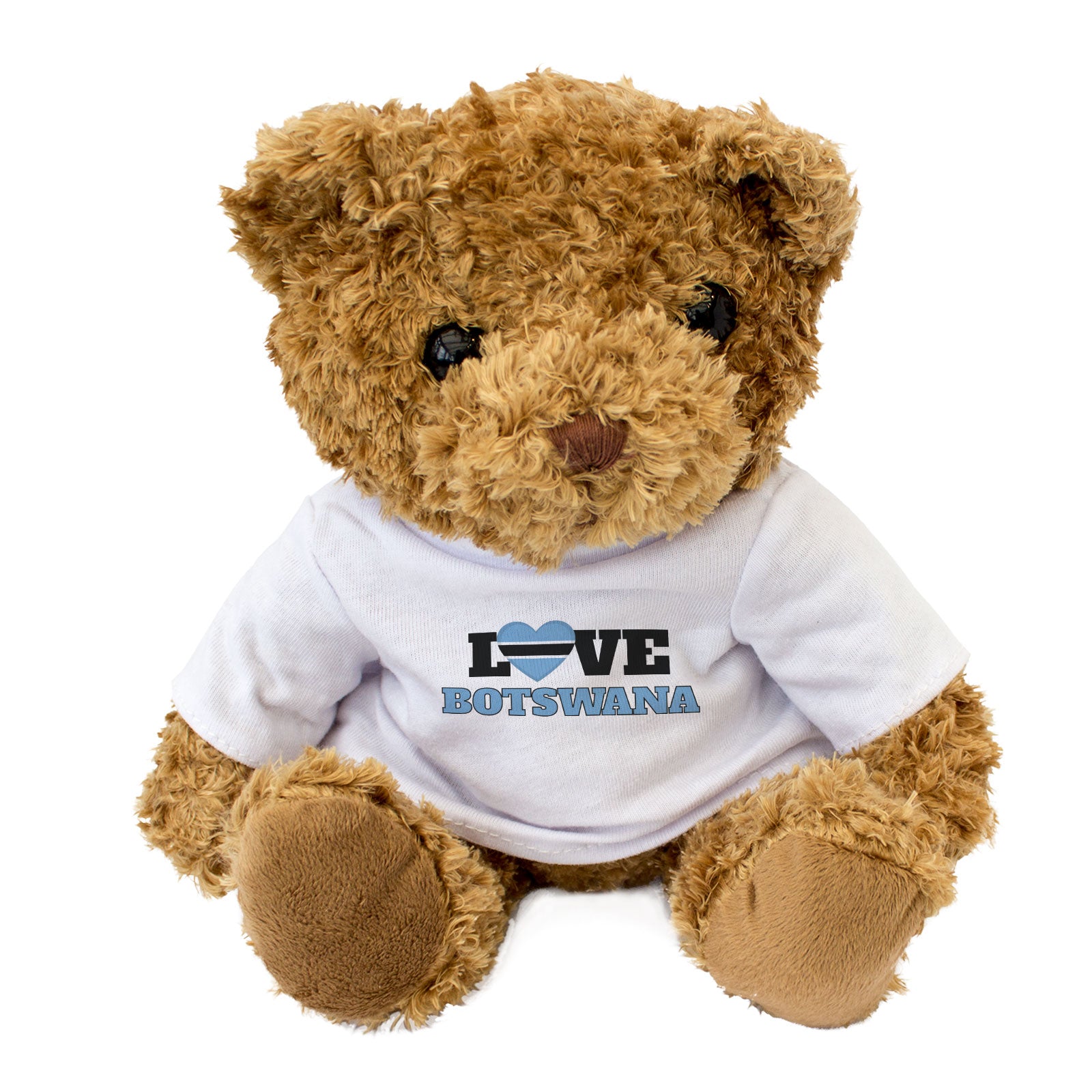 LOVE BOTSWANA (FLAG HEART) - Teddy Bear - Cute - Funny Souvenir Gift Present