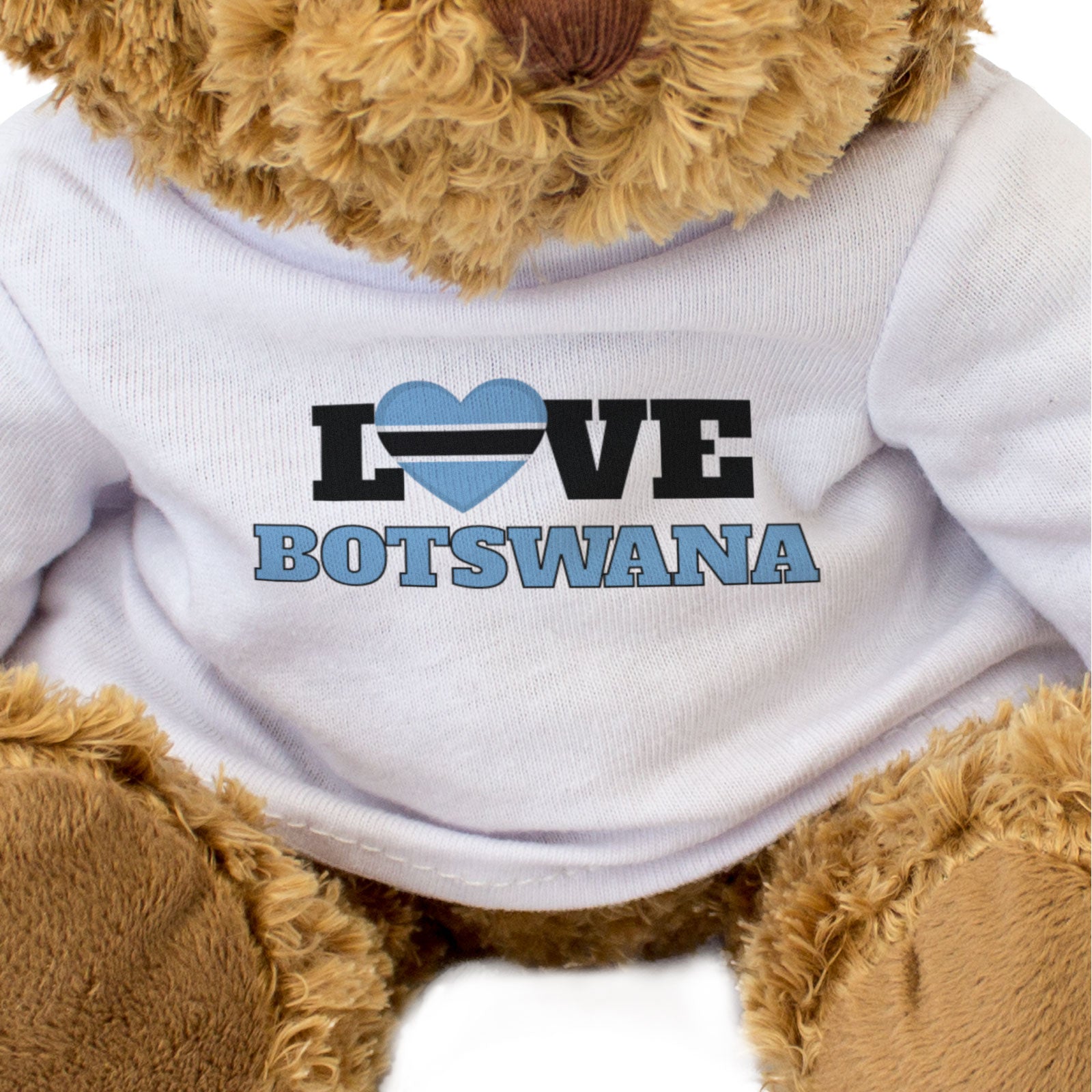 LOVE BOTSWANA (FLAG HEART) - Teddy Bear - Cute - Funny Souvenir Gift Present