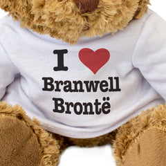 I LOVE BRANWELL BRONTË - Teddy Bear - Cute Cuddly Soft Adorable - Gift Present