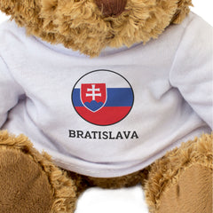 BRATISLAVA (SLOVAKIA FLAG ROUNDEL) - Teddy Bear - Funny Souvenir Gift Present