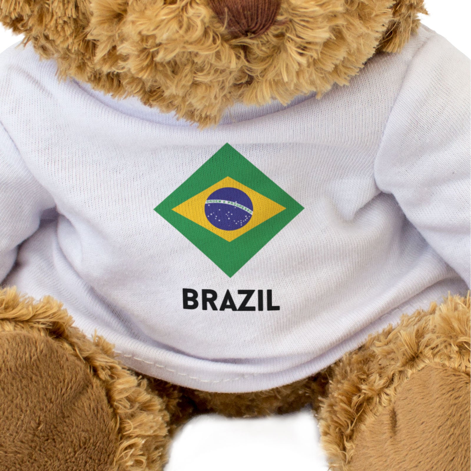 BRAZIL FLAG DIAMOND - Teddy Bear - Cute Funny Brazilian Souvenir Gift Present