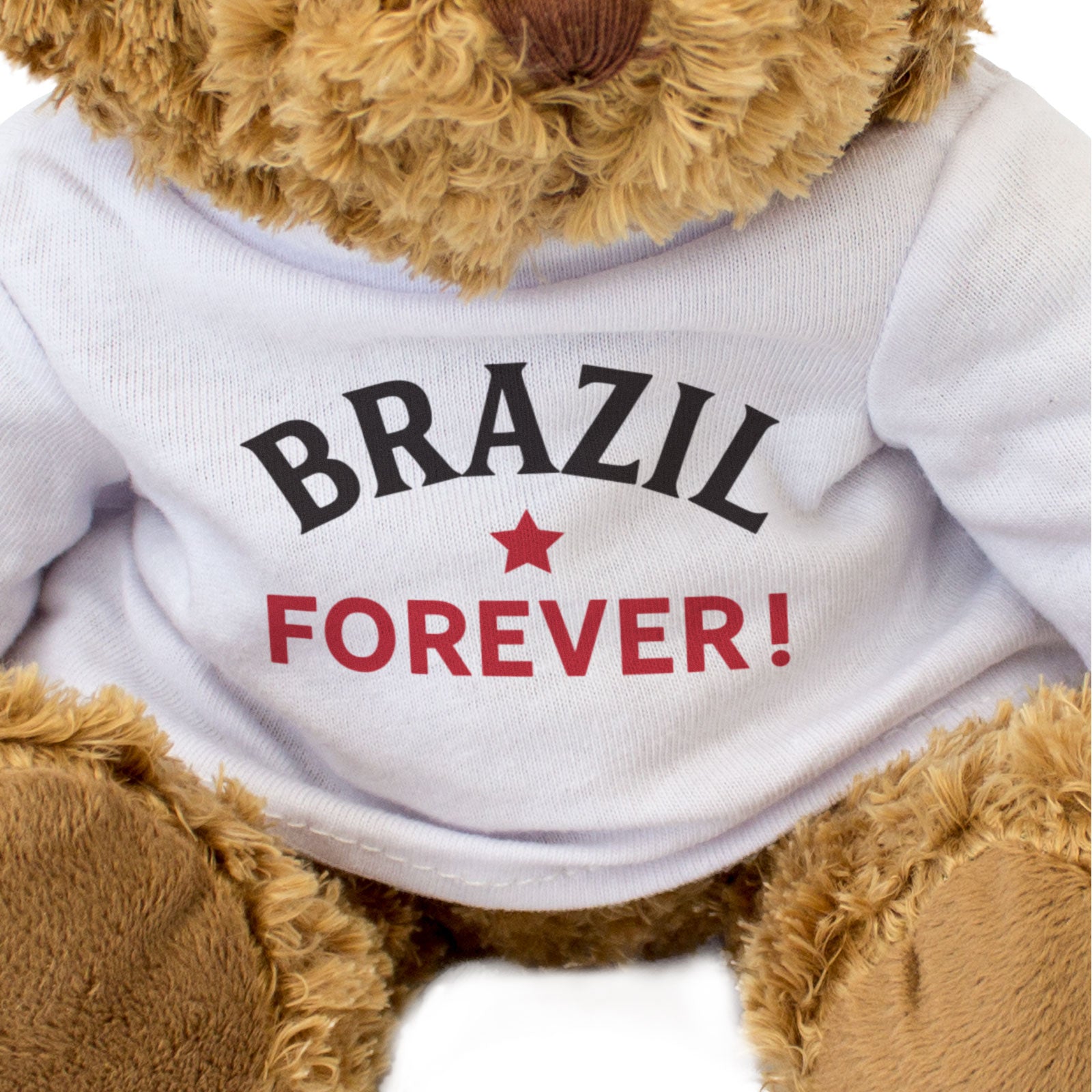 BRAZIL FOREVER! - Teddy Bear - Cute Funny - Brazilian Sports Fan Gift Present