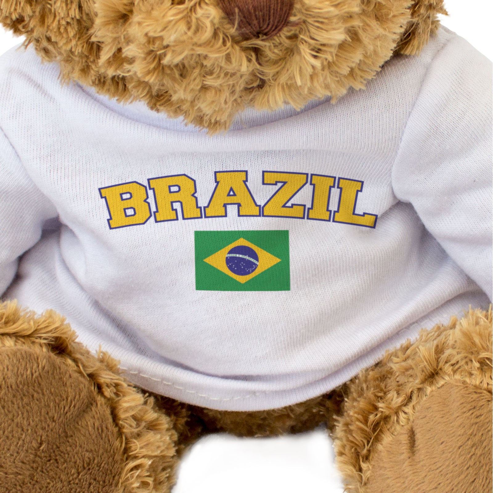 BRAZIL + FLAG - Teddy Bear - Cute Funny Soft - Brazilian Souvenir Gift Present