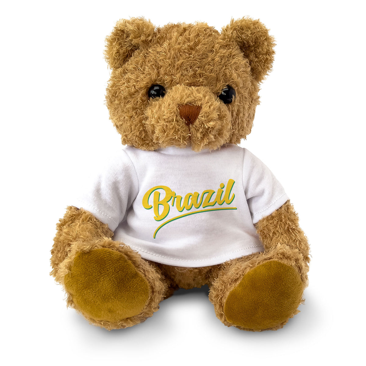 BRAZIL (SCRIPT) - Teddy Bear - Cute Cuddly Soft Funny - Brazilian Gift Present