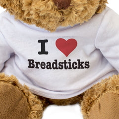 I LOVE BREADSTICKS - Teddy Bear - Cute Cuddly Soft Adorable - Gift Present