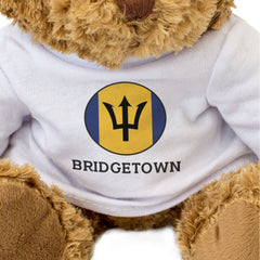 BRIDGETOWN (BARBADOS FLAG ROUNDEL) - Teddy Bear - Cute - Souvenir Gift Present