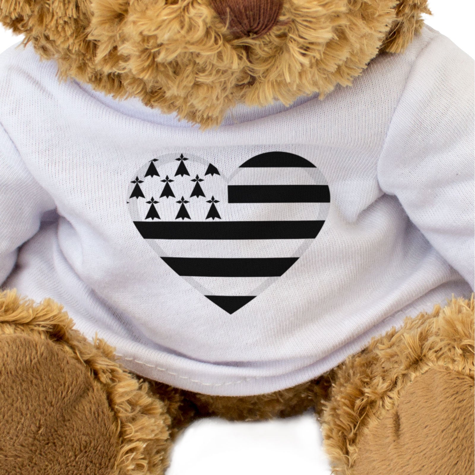 BRITTANY FLAG HEART - Teddy Bear - Cute Cuddly Soft - Breizh Gift Present