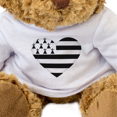 BRITTANY FLAG HEART - Teddy Bear - Cute Cuddly Soft - Breizh Gift Present