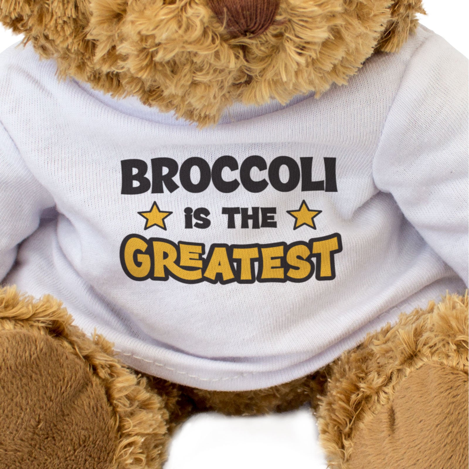 BROCCOLI IS THE GREATEST - Teddy Bear - Cute Funny Soft - Gift Present
