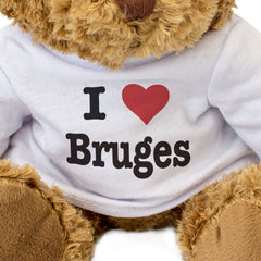 I LOVE BRUGES - Teddy Bear - Cute Cuddly Soft Adorable - Belgium Gift Present