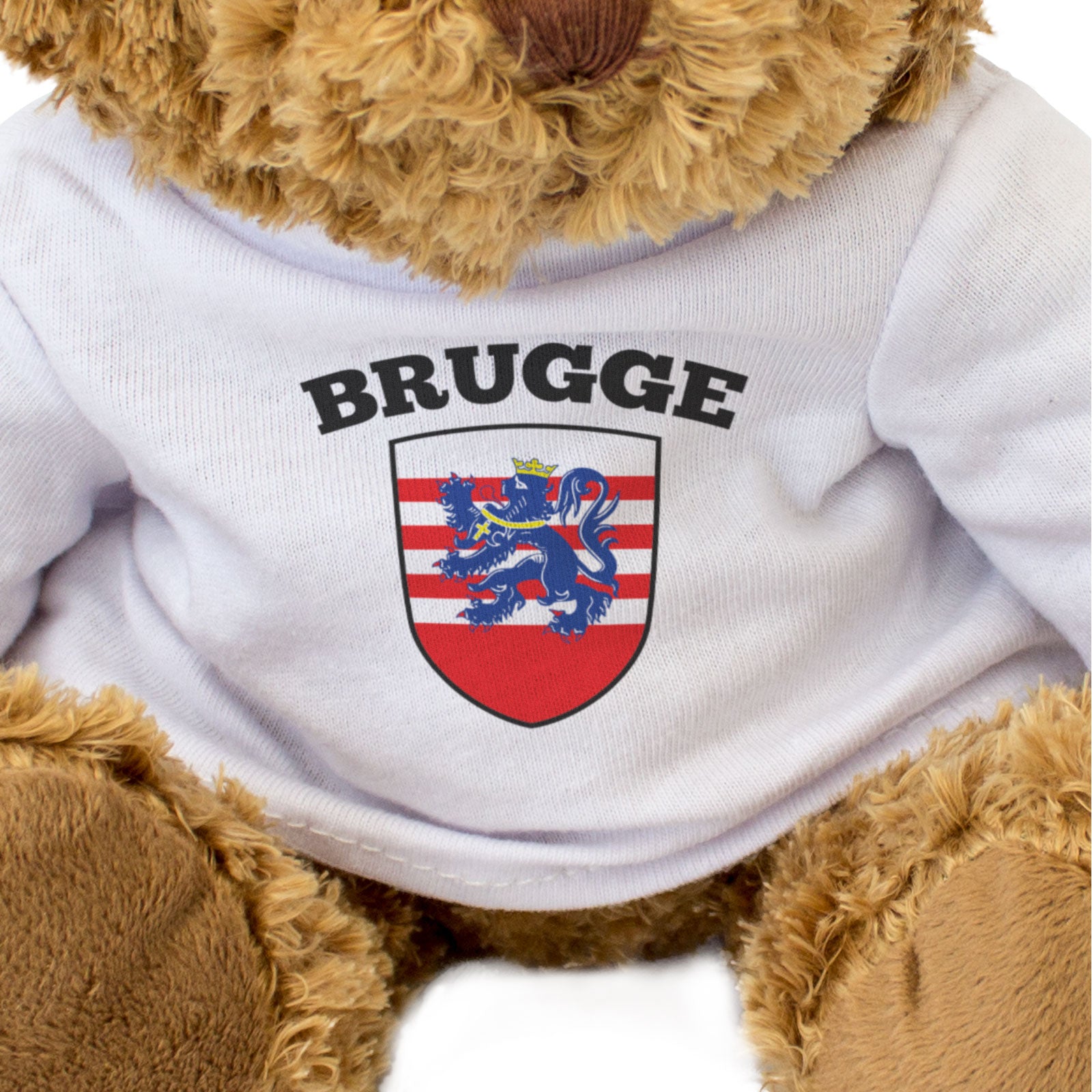 BRUGGE FLAG - Teddy Bear - Cute Cuddly Soft - Bruges Belgium Gift Present