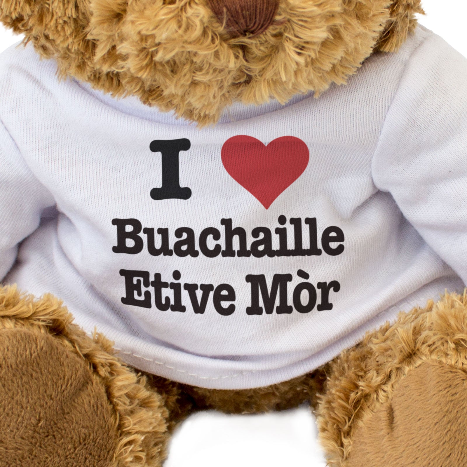 I LOVE BUACHAILLE ETIVE MÒR - Teddy Bear - Scottish Highlands Gift Present