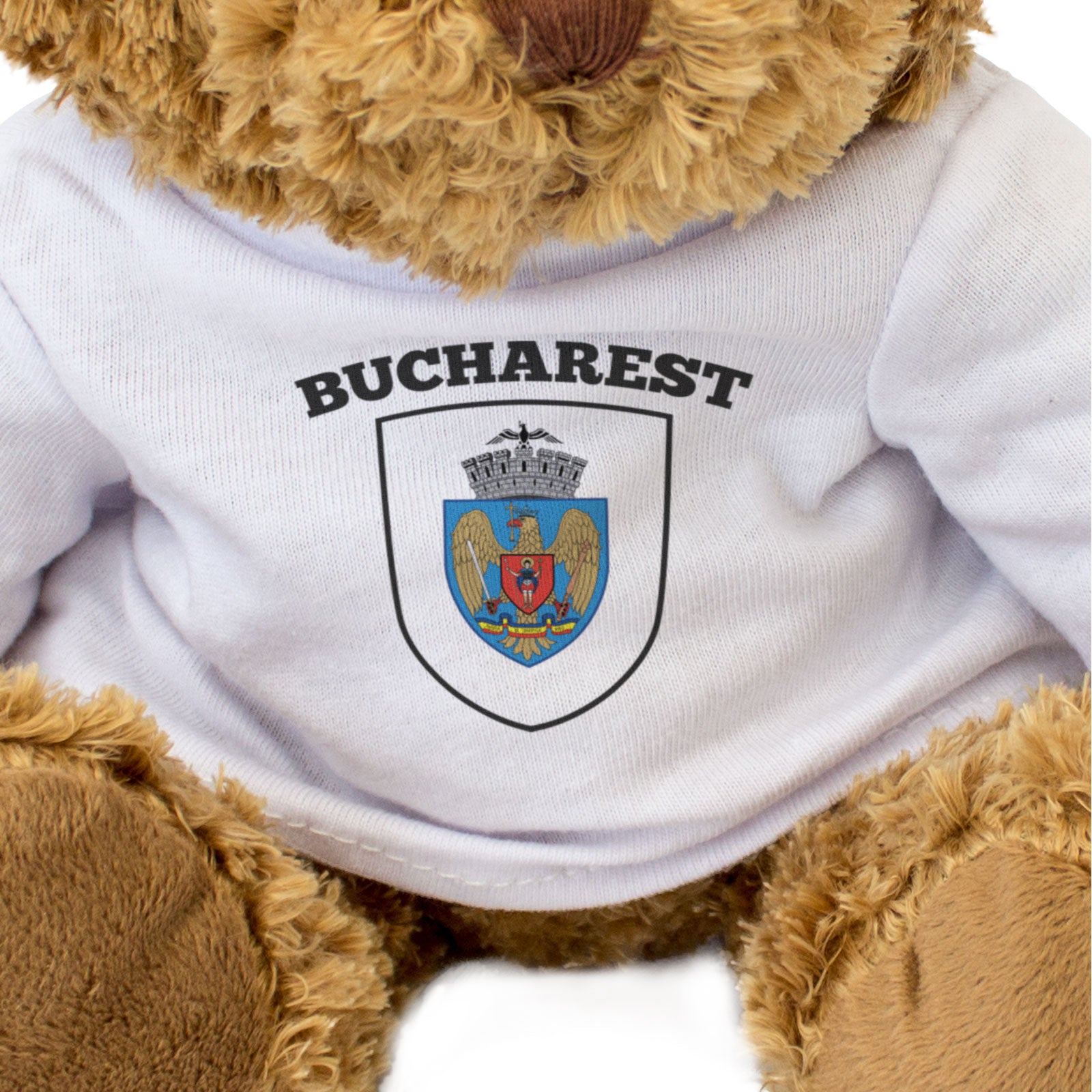 BUCHAREST FLAG - Teddy Bear - Cute Cuddly Soft Adorable - Romania Gift Present