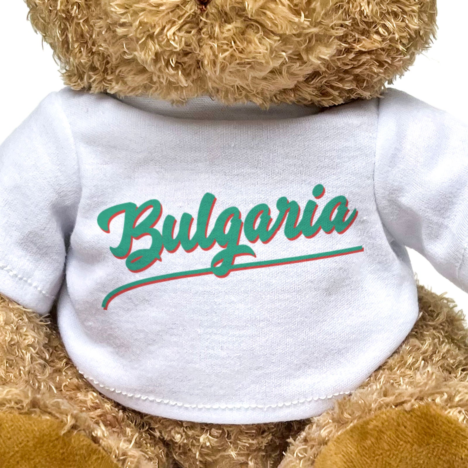 BULGARIA (SCRIPT) - Teddy Bear - Cute Cuddly Soft Funny - Bulgarian Gift Present