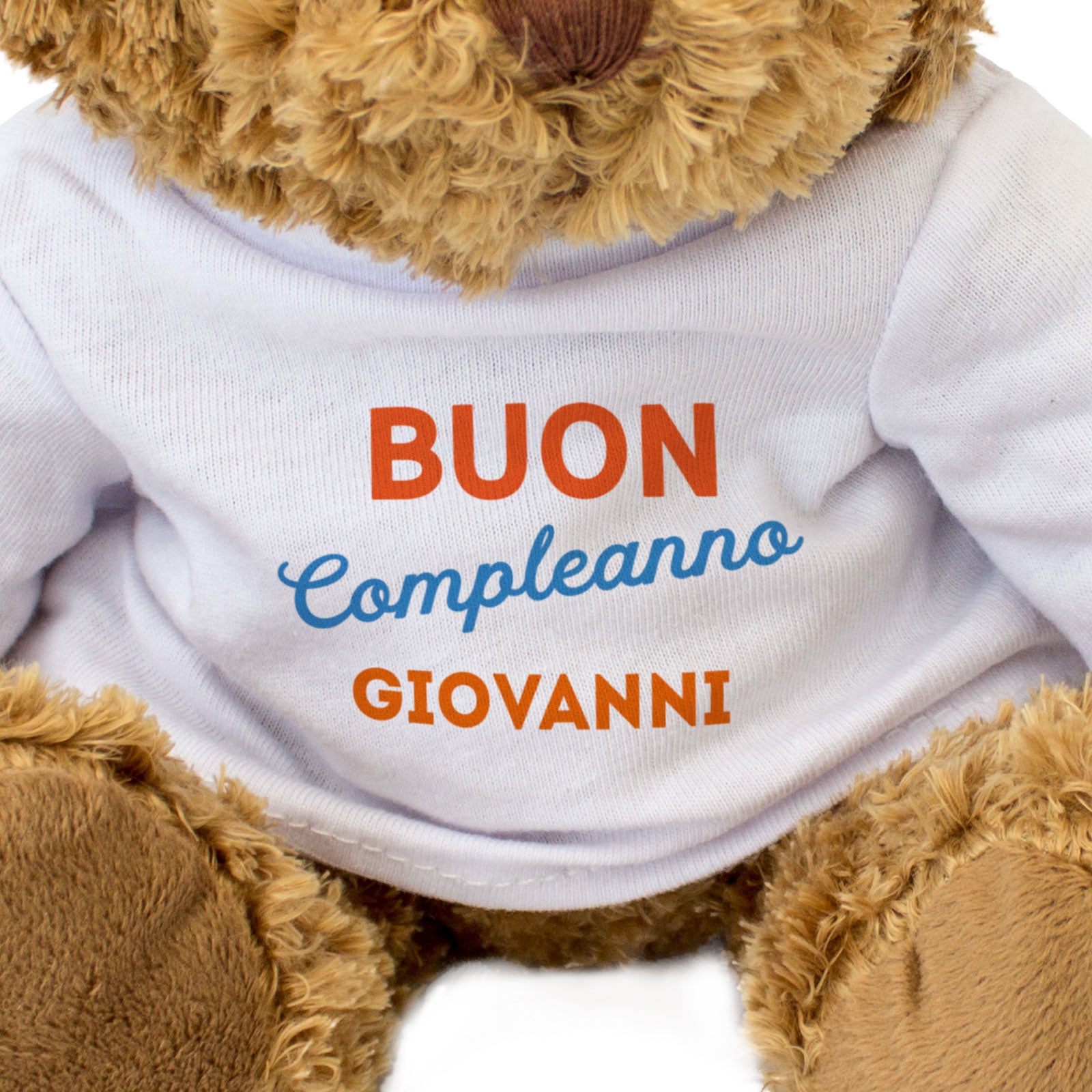 BUON COMPLEANNO GIOVANNI - Teddy Bear - Funny Italian Birthday Gift Present