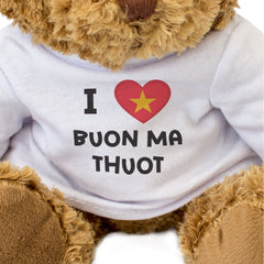 I Love Buon Ma Thuot (Vietnam Flag) - Teddy Bear
