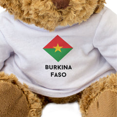 BURKINA FASO FLAG DIAMOND - Teddy Bear - Cute Funny Soft Souvenir Gift Present