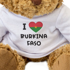 I Love Burkina Faso Flag - Teddy Bear